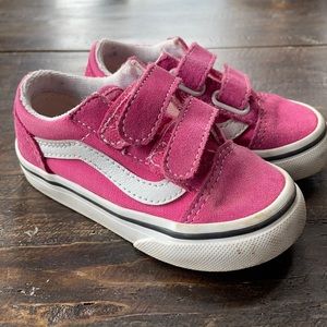 Pink toddler vans
